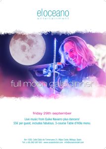 A4 Poster - Full Moon Gala Dinner, Restaurant Promotion