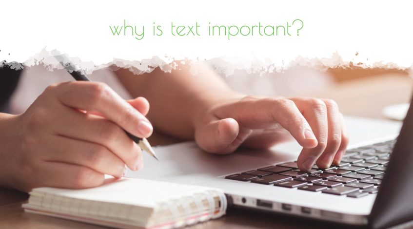 Why is Text Important on a Web Page?